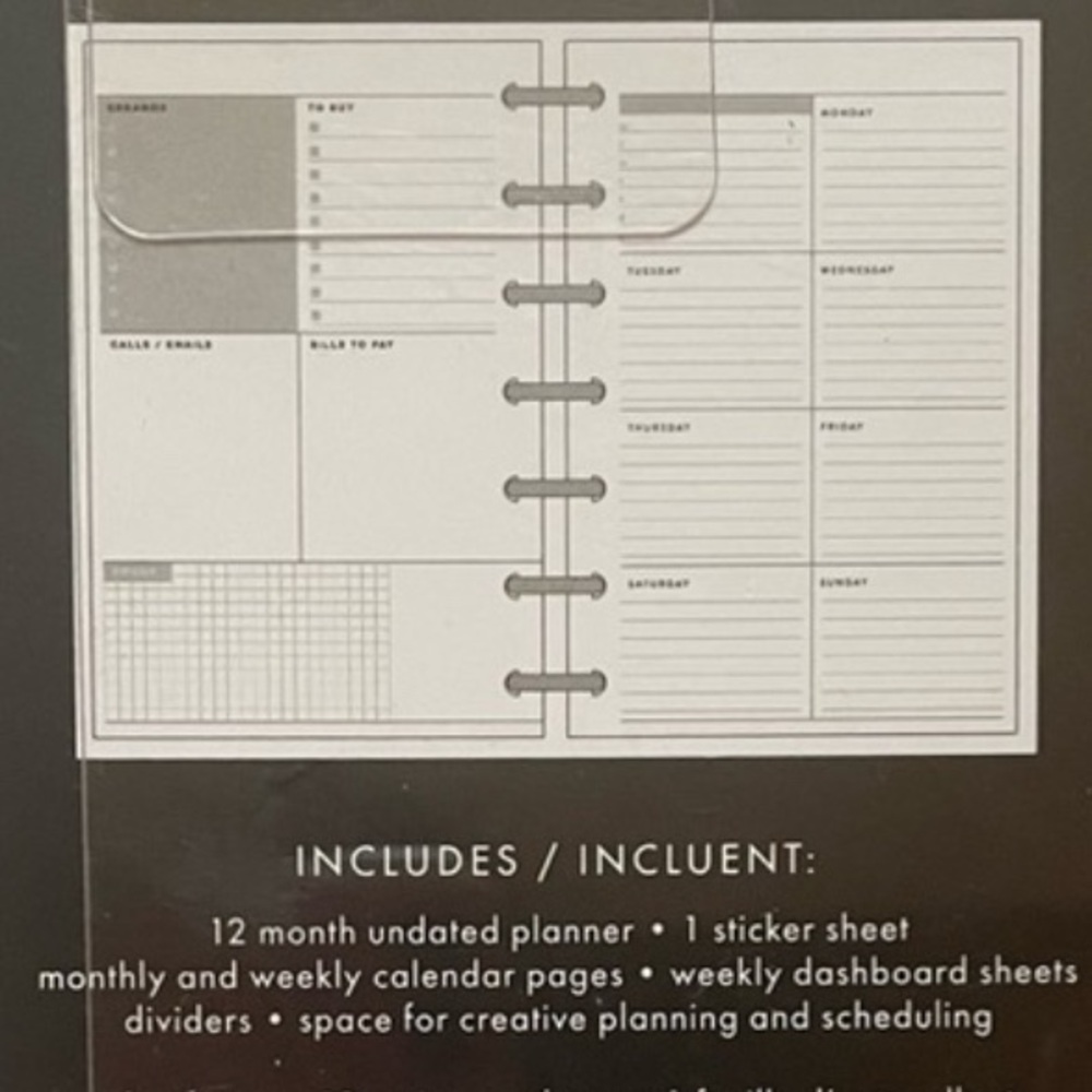 The Happy Planner Mini Disney Edition Dashboard Layout Undated 12 Month NWT - Picture 5 of 7